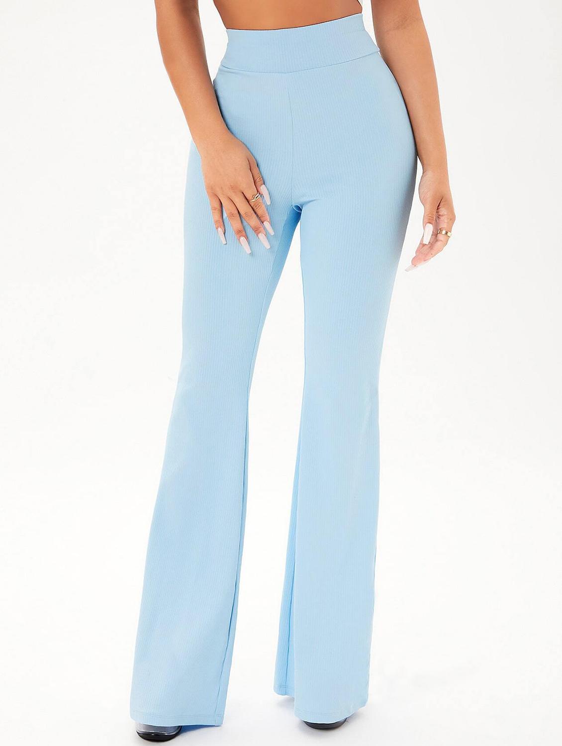 solid flat front bootcut trouser - 21000558 - Zoom Image - 0