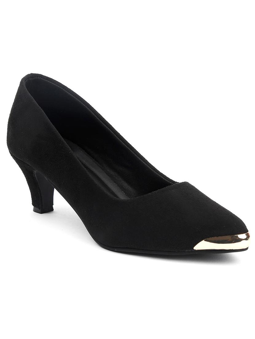 black suede ballerina - 21000599 - Zoom Image - 0