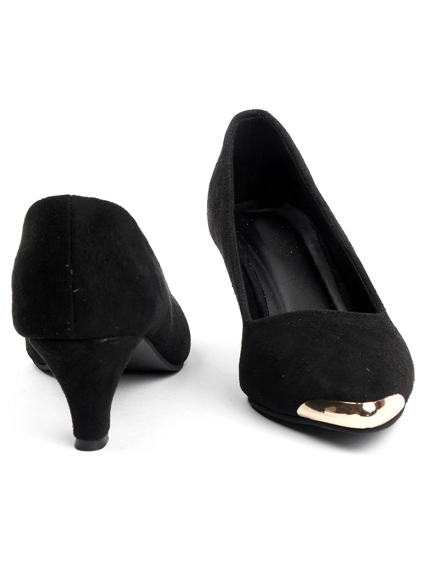 black suede ballerina - 21000599 - Standard Image - 3