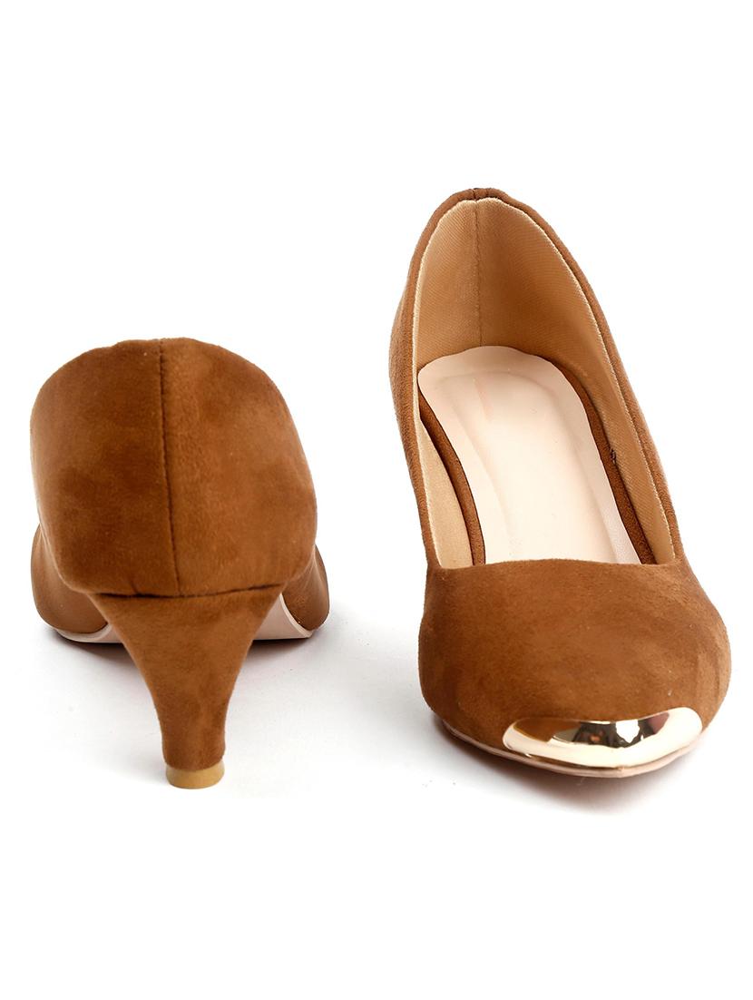 tan suede ballerina - 21000600 - Standard Image - 3