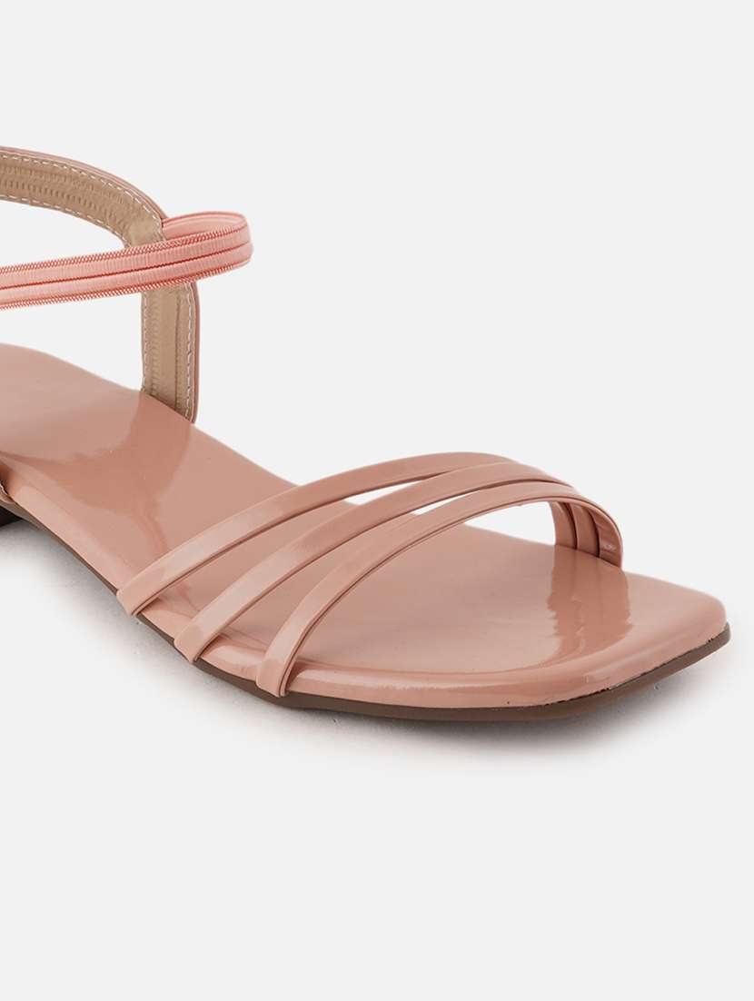 women solid back strap sandal - 21000605 -  Standard Image - 3