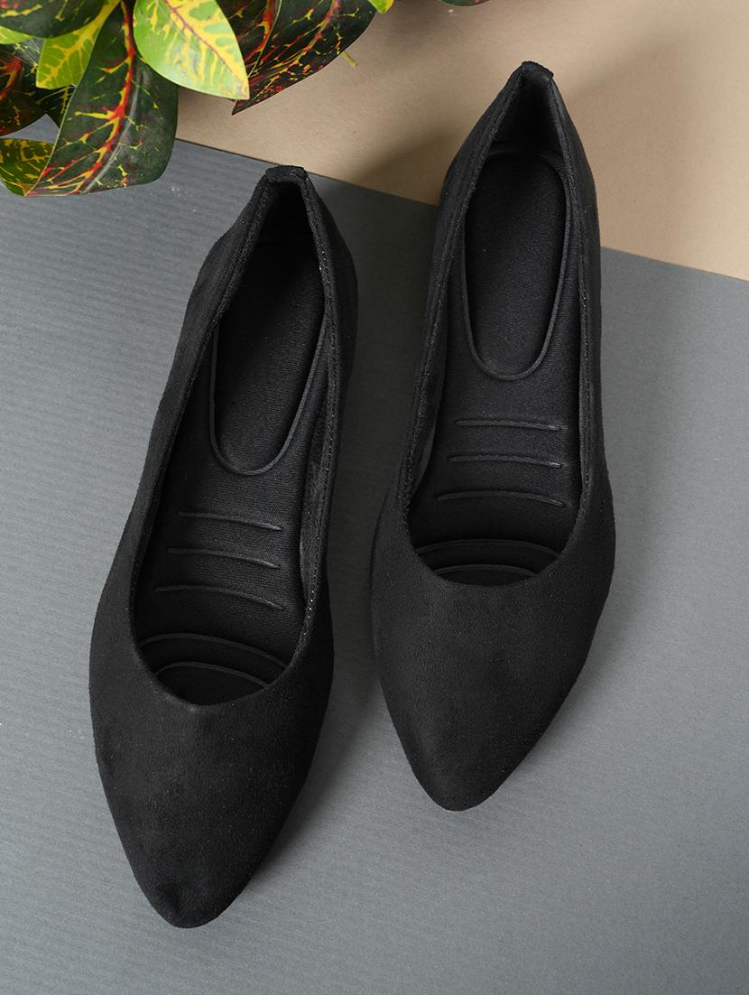 black slip on ballerina - 21000876 -  Zoom Image - 0