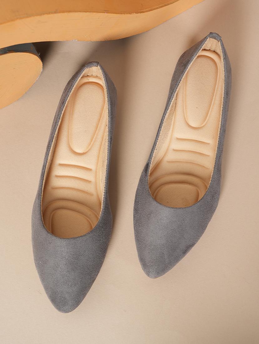 grey slip on ballerina - 21000877 - Zoom Image - 0
