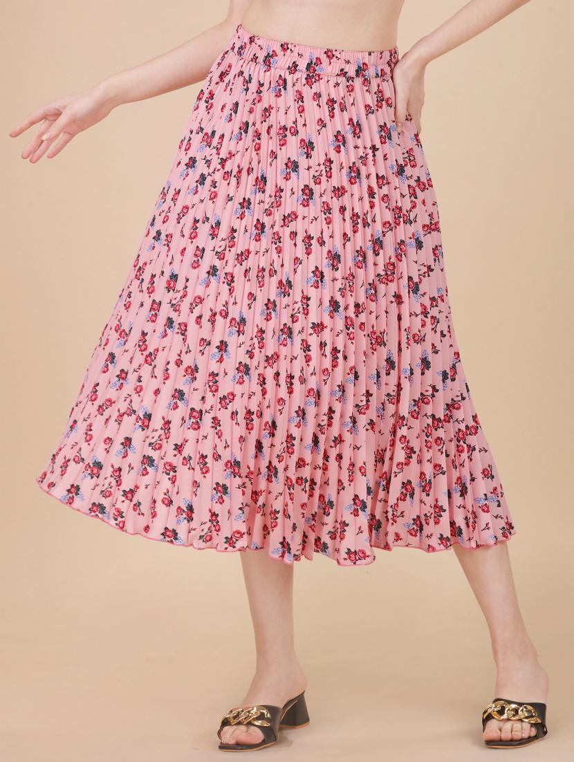 women floral printed a-line skirt - 21008460 - Zoom Image - 0