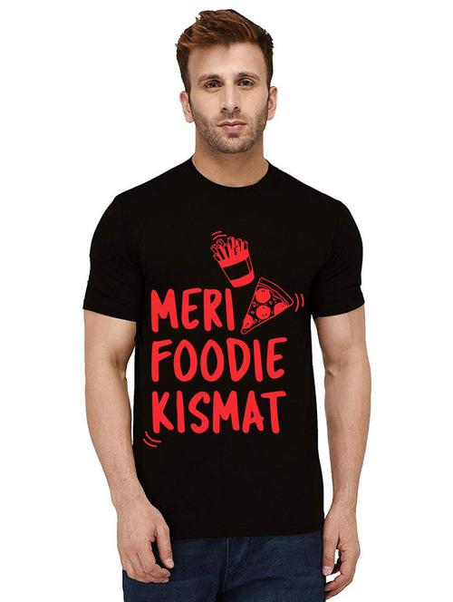 men round neck front print t-shirt - 21010240 - Standard Image - 0