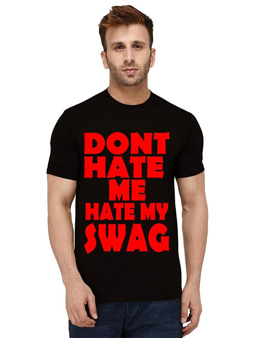 men round neck front print t-shirt - 21011853 -  Zoom Image - 0
