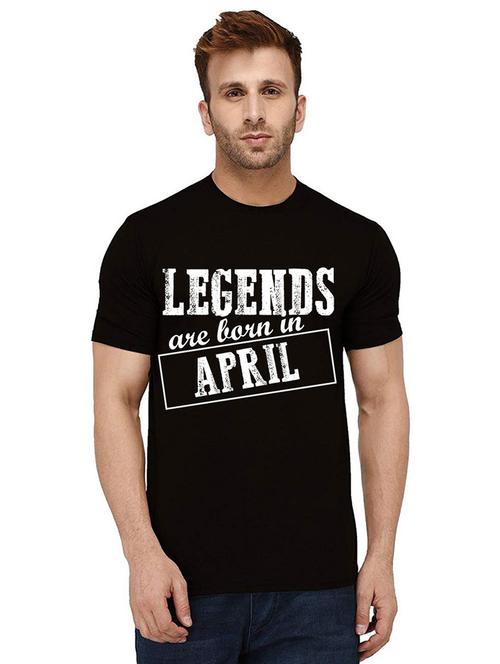 men round neck front print t-shirt - 21012121 - Standard Image - 0