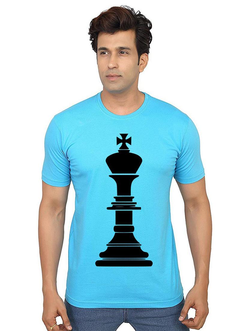 men round neck front print t-shirt - 21013335 - Zoom Image - 0