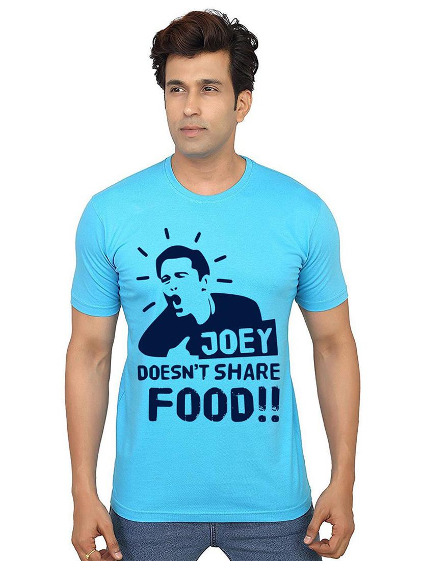 men round neck front print t-shirt - 21013652 -  Zoom Image - 0
