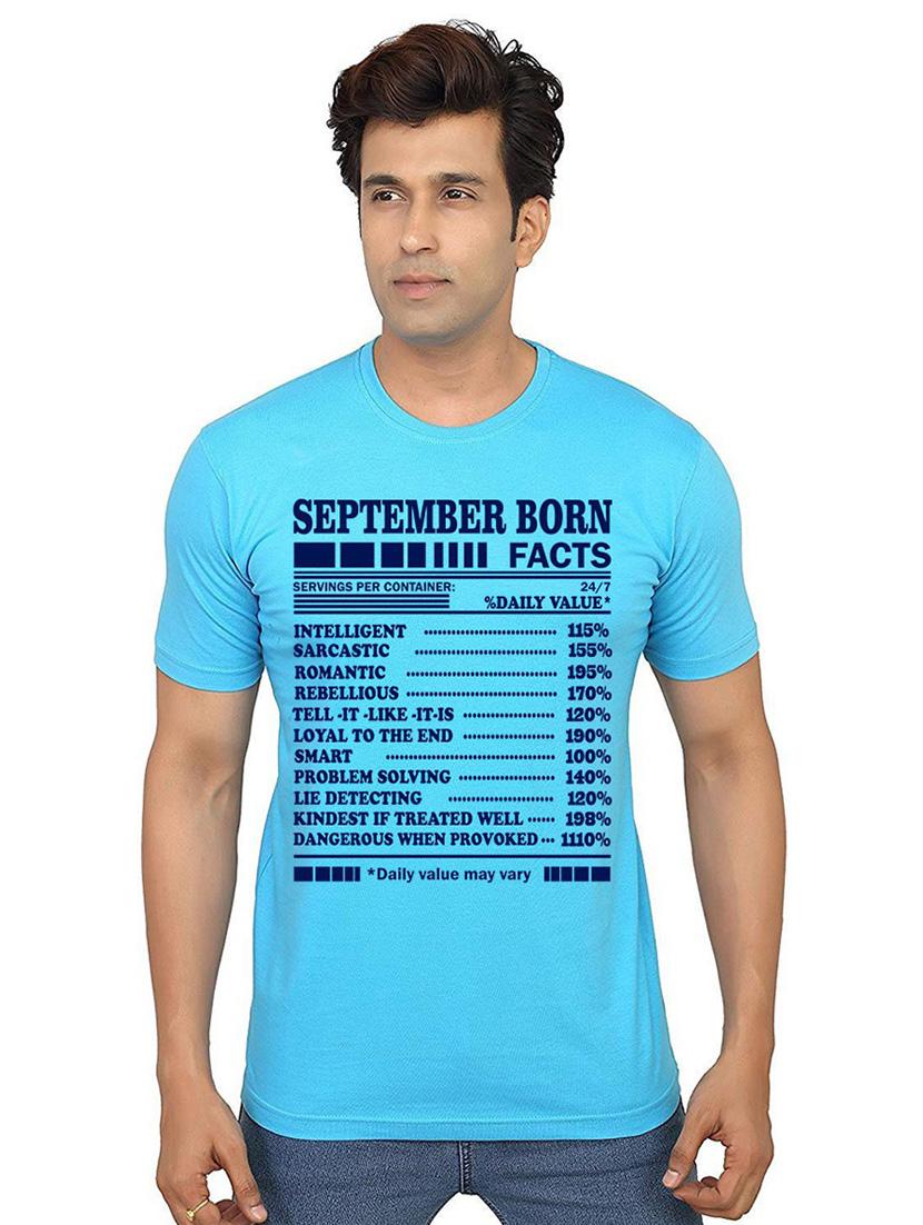 men round neck front print t-shirt - 21013878 - Zoom Image - 0