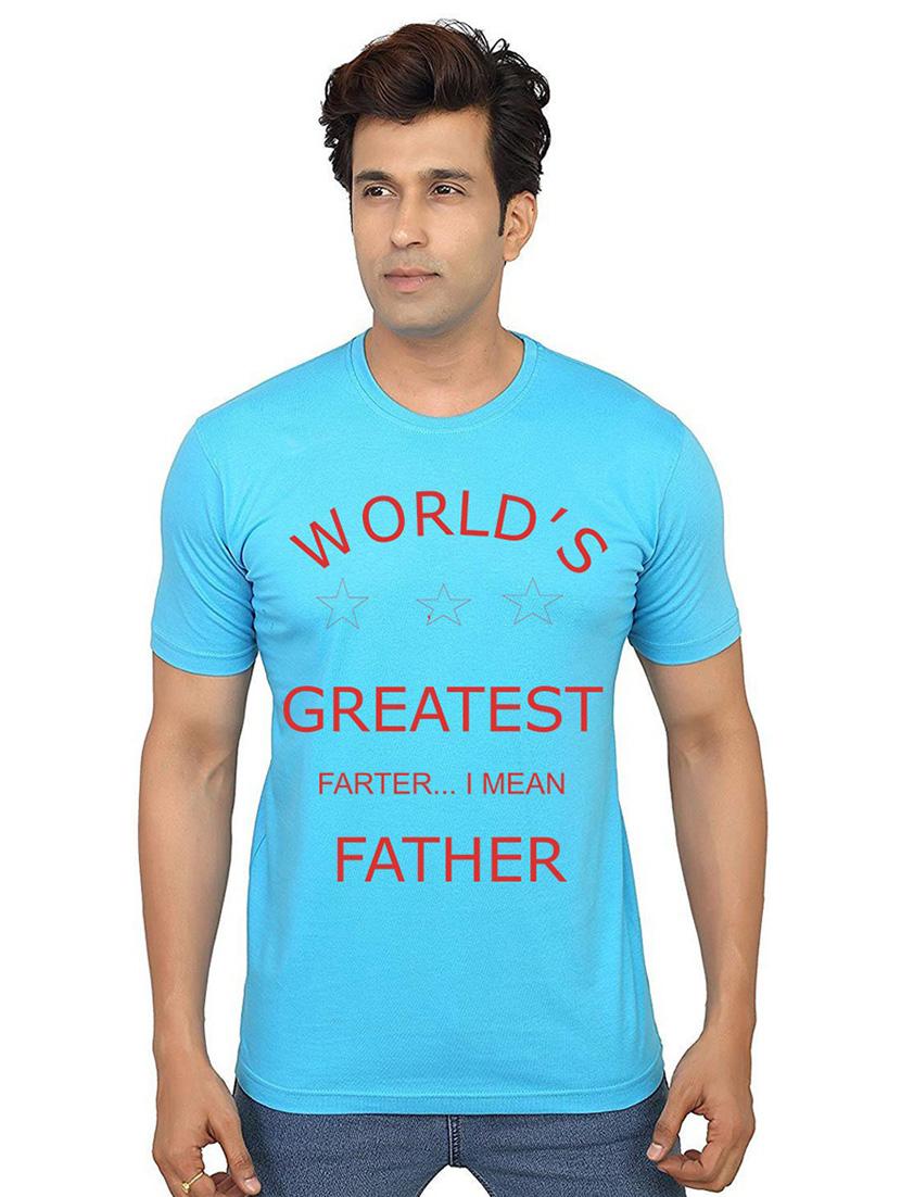 men round neck front print t-shirt - 21013960 - Zoom Image - 0