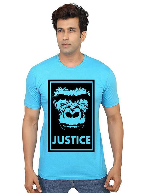 men round neck front print t-shirt - 21014394 - Standard Image - 0