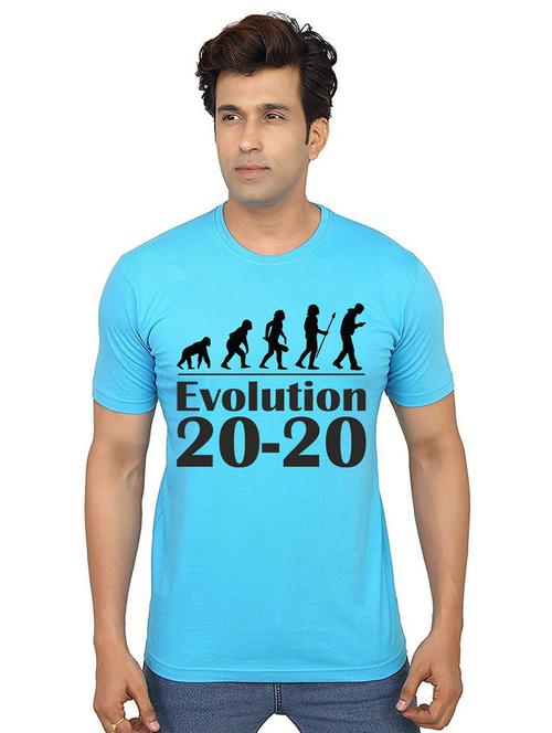 men round neck front print t-shirt - 21014422 - Standard Image - 0