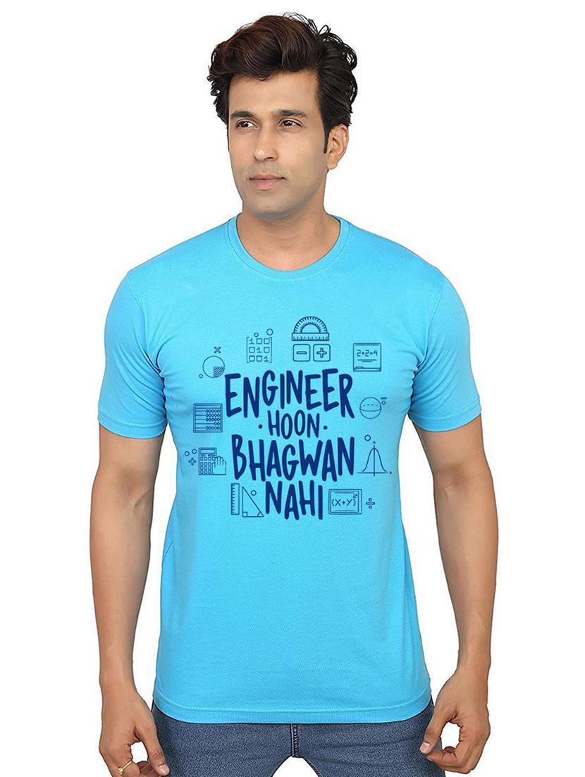 men's round neck front print t-shirt - 21014643 - Zoom Image - 0