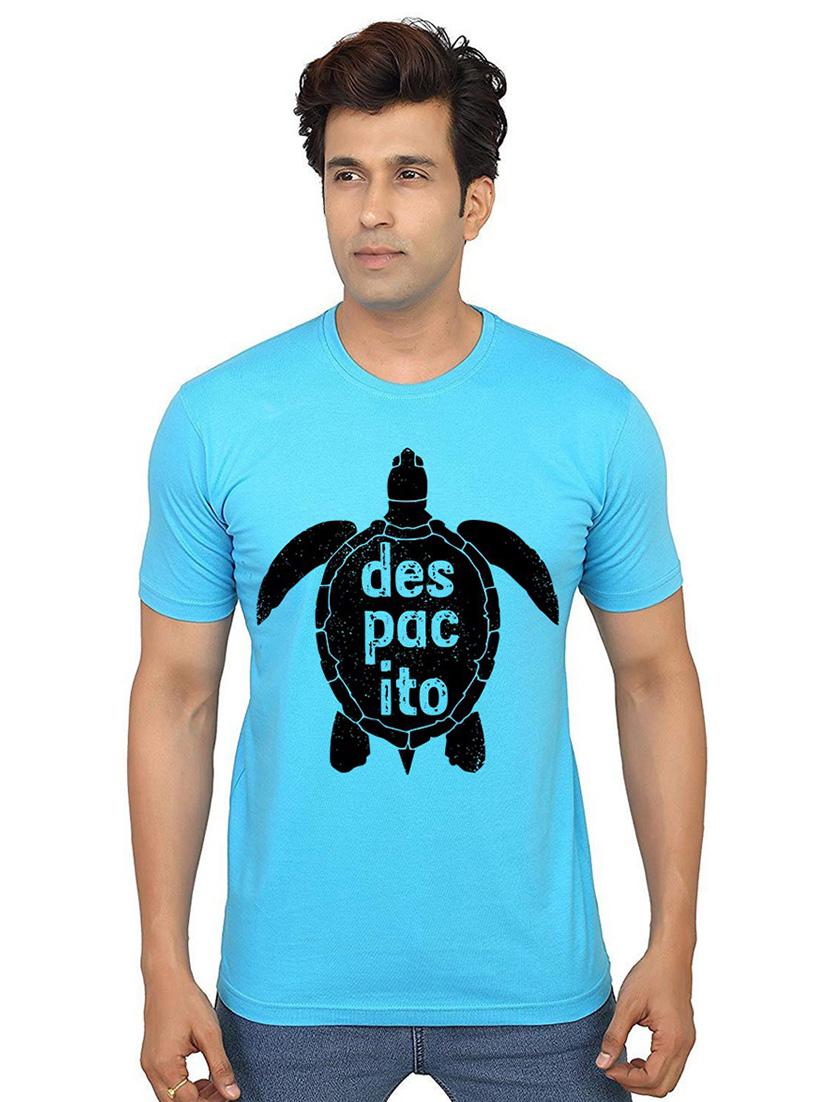 men round neck front print t-shirts - 21014713 - Zoom Image - 0