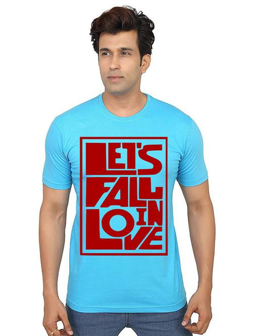 men round neck front print t-shirt - 21014851 - Standard Image - 0