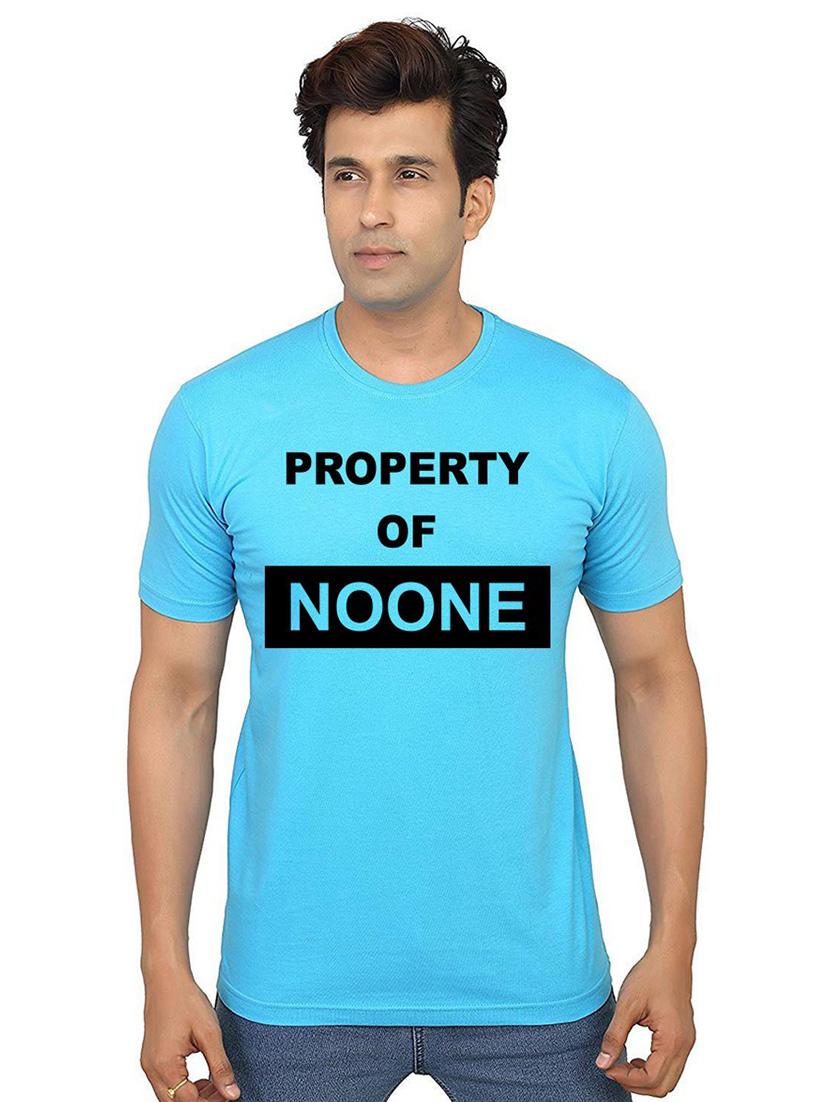 men round neck front print t-shirt - 21014876 - Zoom Image - 0