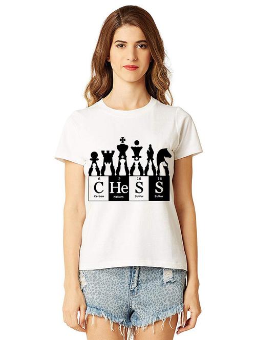 women round neck front print t-shirt - 21015279 -  Standard Image - 0