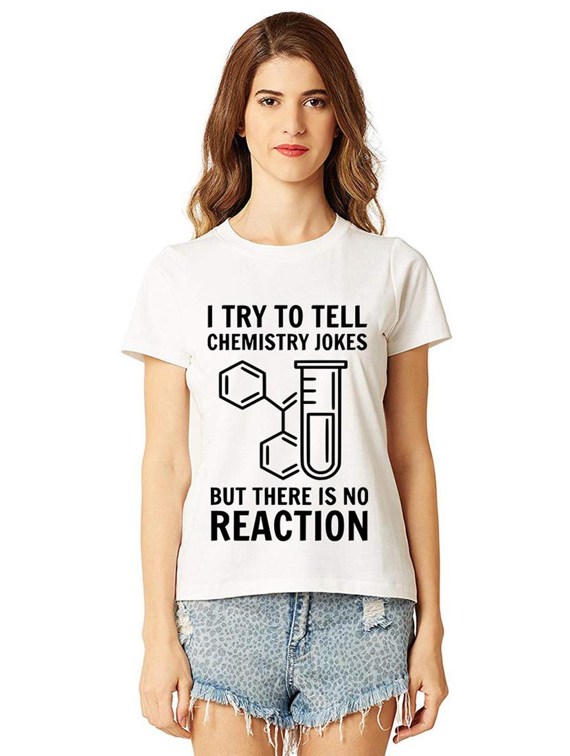 women round neck front printed t-shirt - 21015362 - Zoom Image - 0