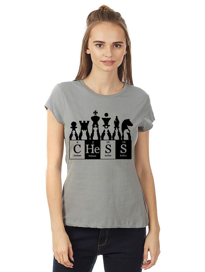 women round neck front printed t-shirt - 21015608 - Zoom Image - 0