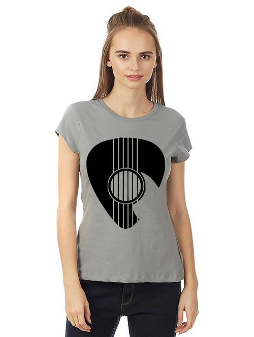 women round neck front printed t-shirt - 21015666 -  Standard Image - 0