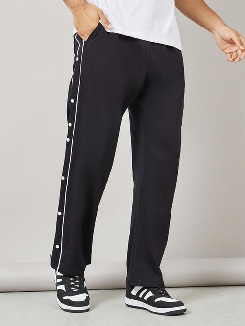 men black side taped track pant - 21016014 -  Standard Image - 0