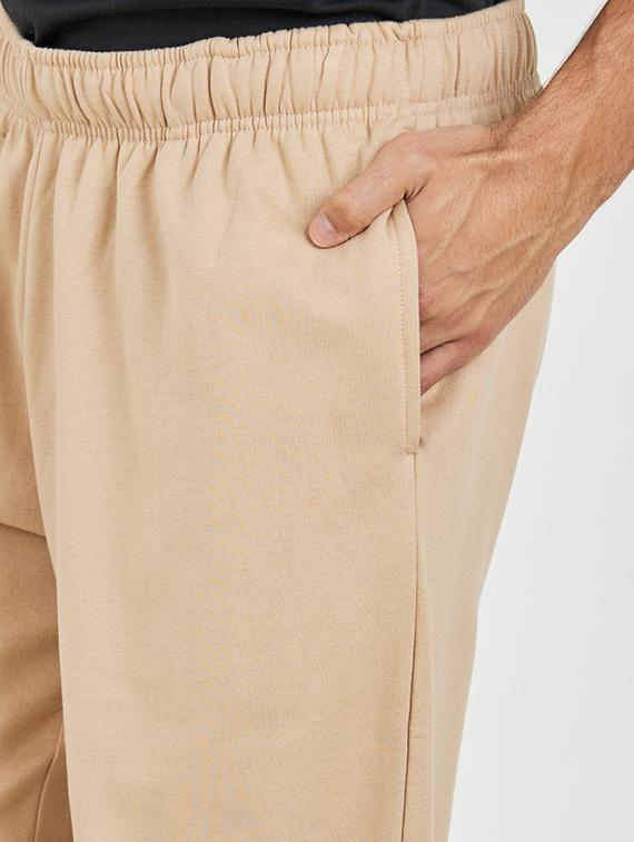 men solid beige regular jogger - 21016015 - Standard Image - 3