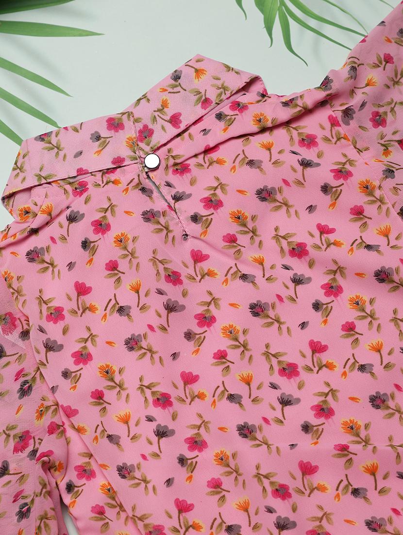 girls pink printed top - 21016161 - Standard Image - 3