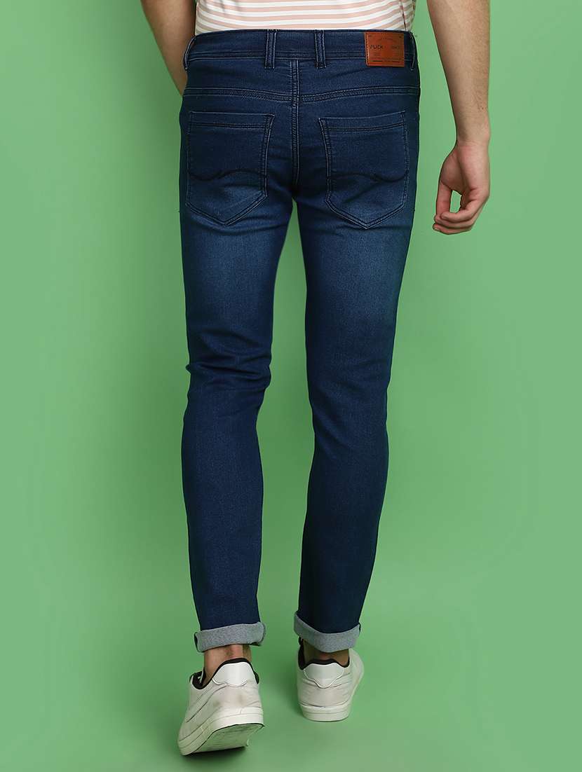 men mid rise plain jeans - 21016247 -  Standard Image - 3