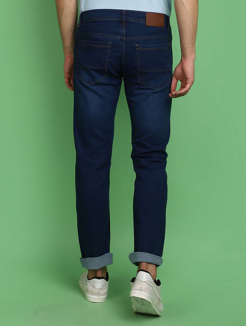 men mid rise plain jeans - 21016248 -  Standard Image - 3