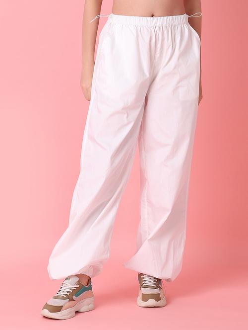 white solid wide leg trouser - 21016252 -  Standard Image - 0