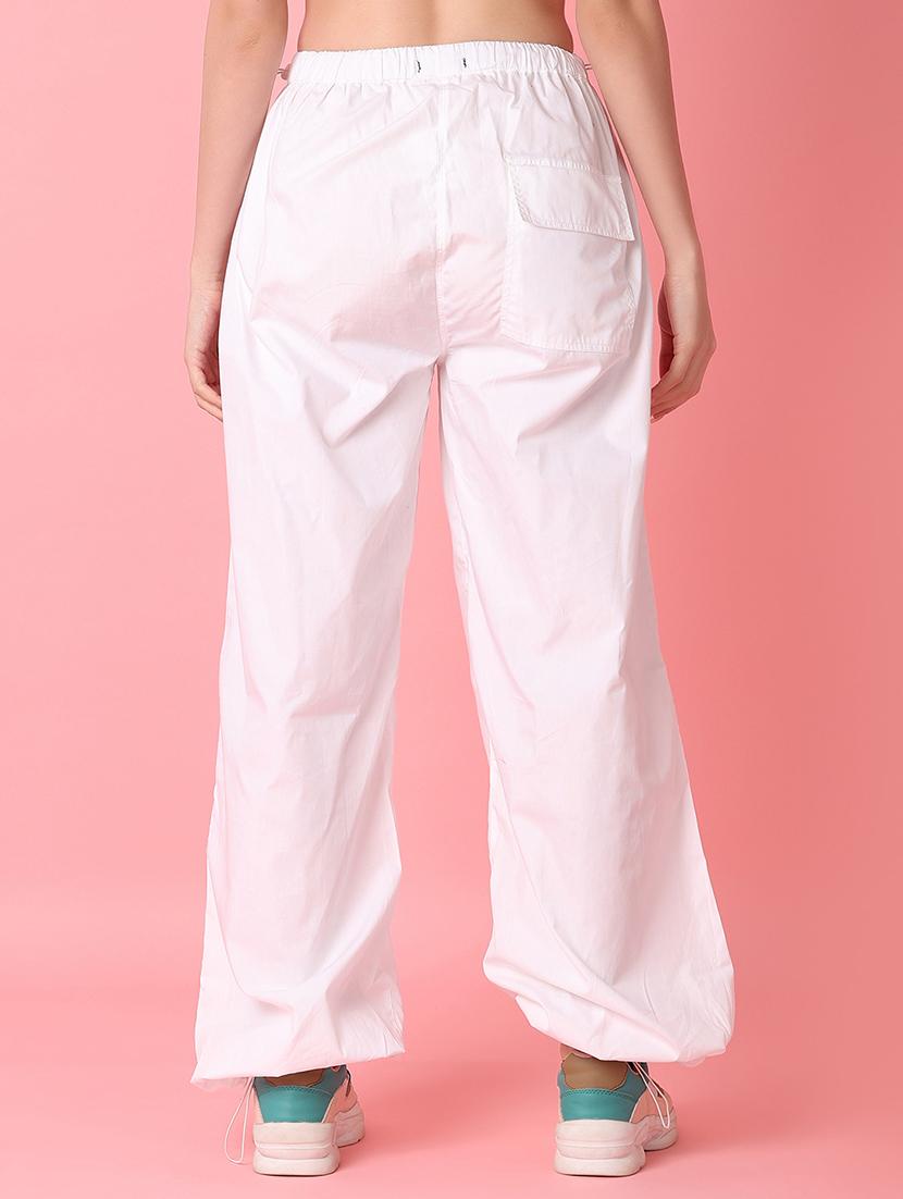 white solid wide leg trouser - 21016252 - Standard Image - 3