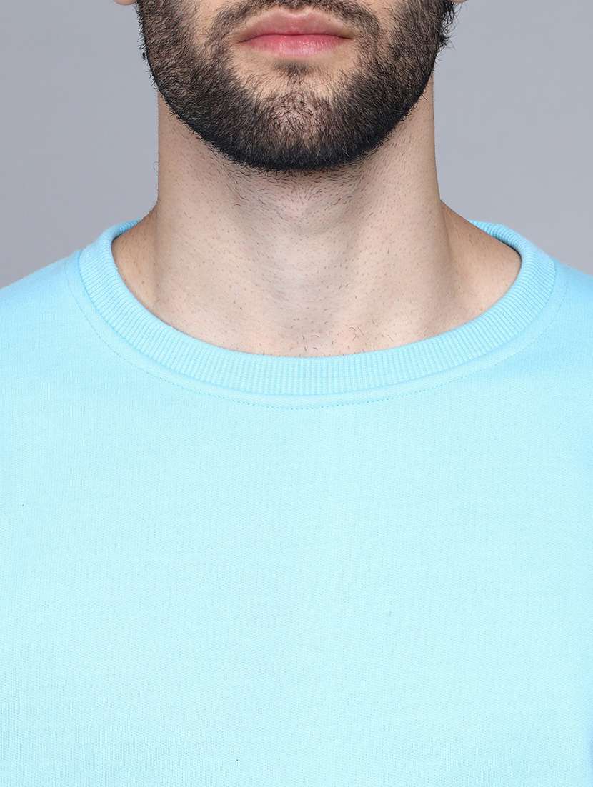 blue polycotton plain sweatshirt - 21016400 -  Standard Image - 3
