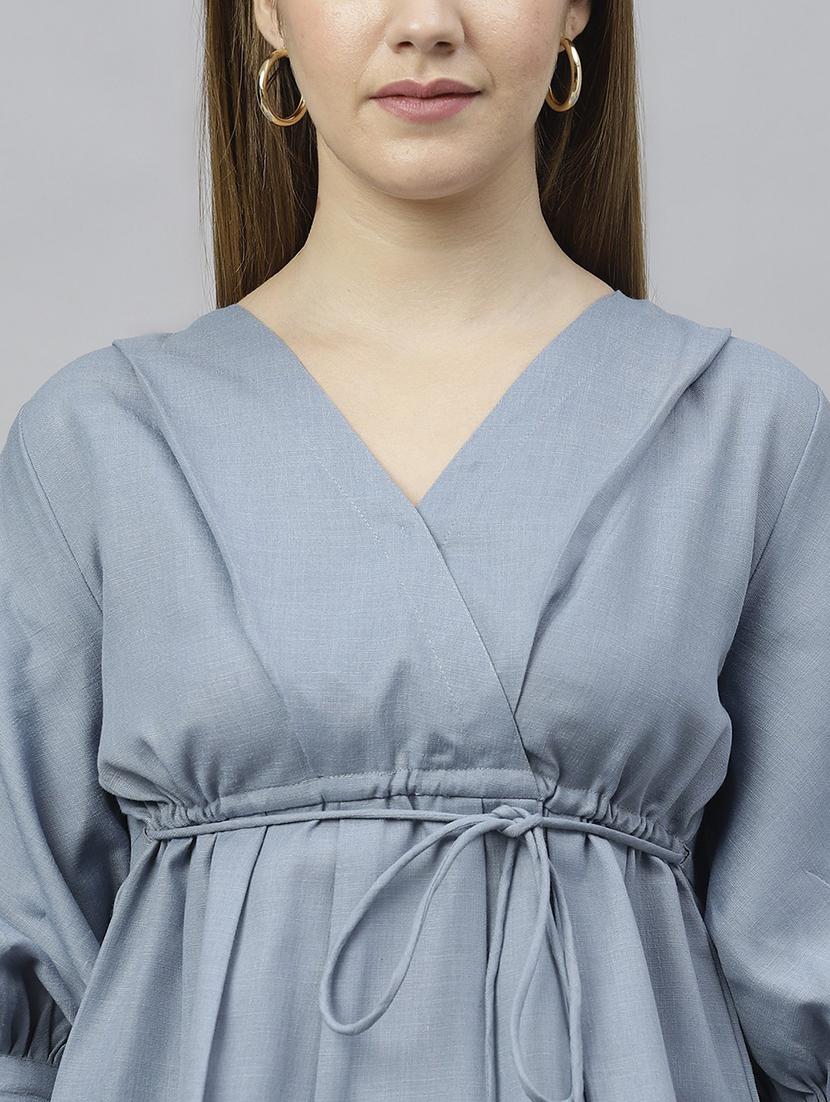 grey viscose solid top - 21016493 - Standard Image - 3