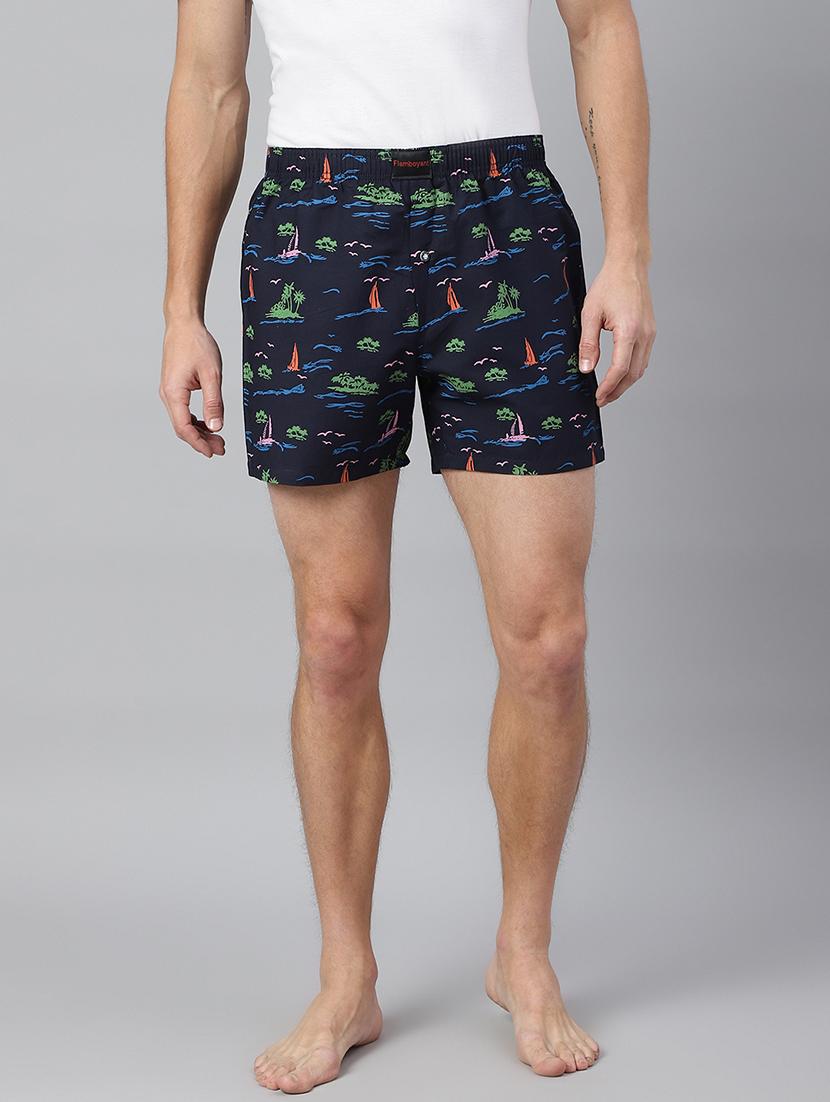 black cotton boxer