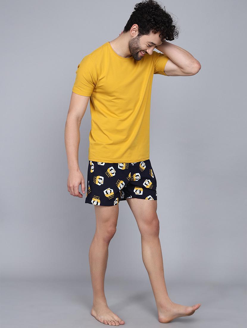 navy blue cotton boxer - 21016554 - Standard Image - 5