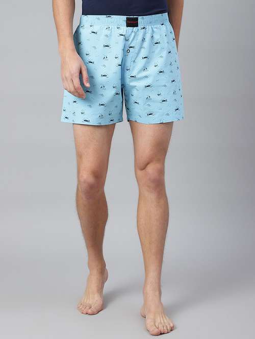 light blue cotton boxer - 21016558 -  Standard Image - 0