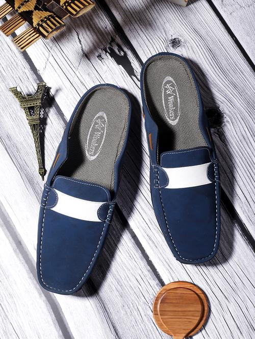 blue mesh & synthetic slip on shoes - 21016702 - Standard Image - 0