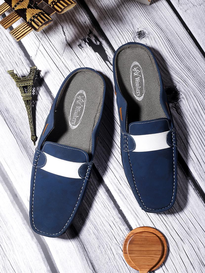 blue mesh & synthetic slip on shoes - 21016702 - Zoom Image - 0