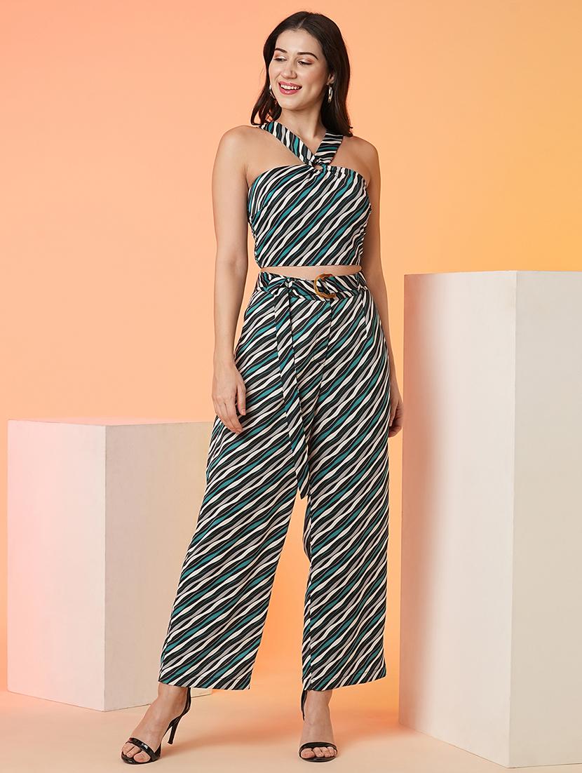 multi colored polyester top and trouser co-ord set - 21016983 - Zoom Image - 0