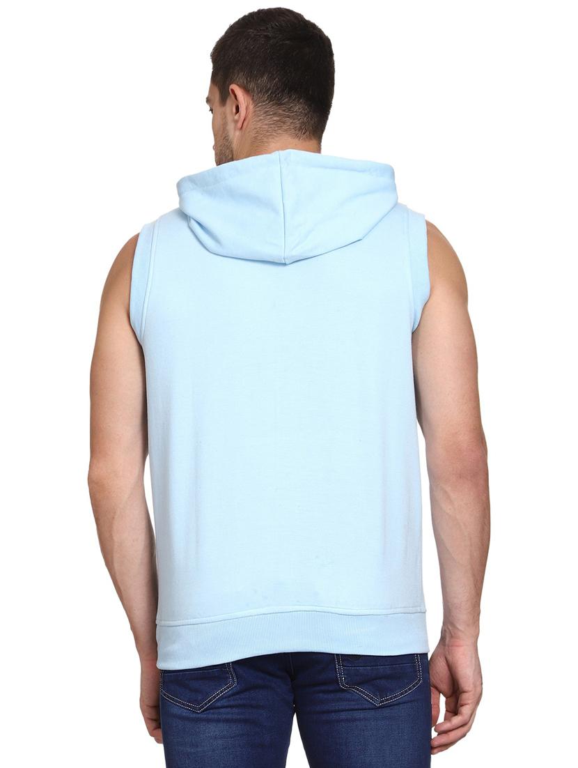 blue cotton blend plain sweatshirt - 21017541 - Standard Image - 3