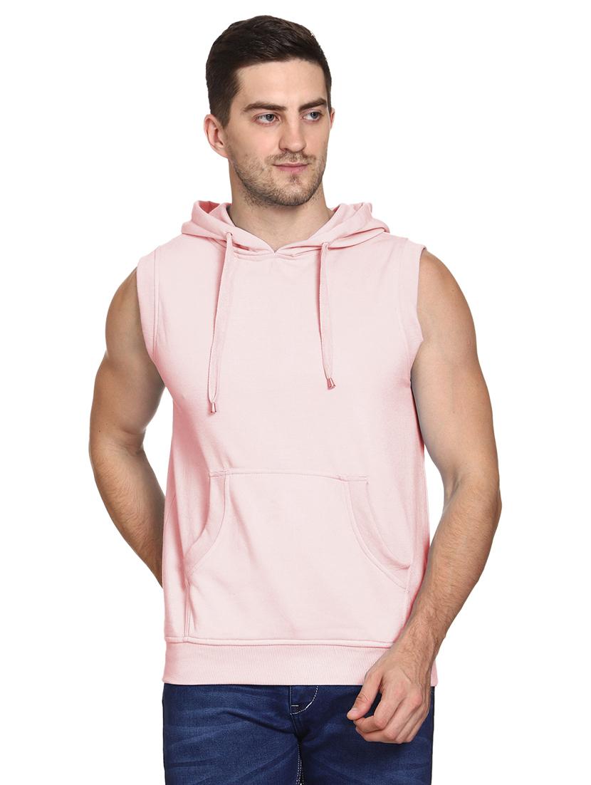 pink cotton blend plain sweatshirt - 21017546 - Zoom Image - 0