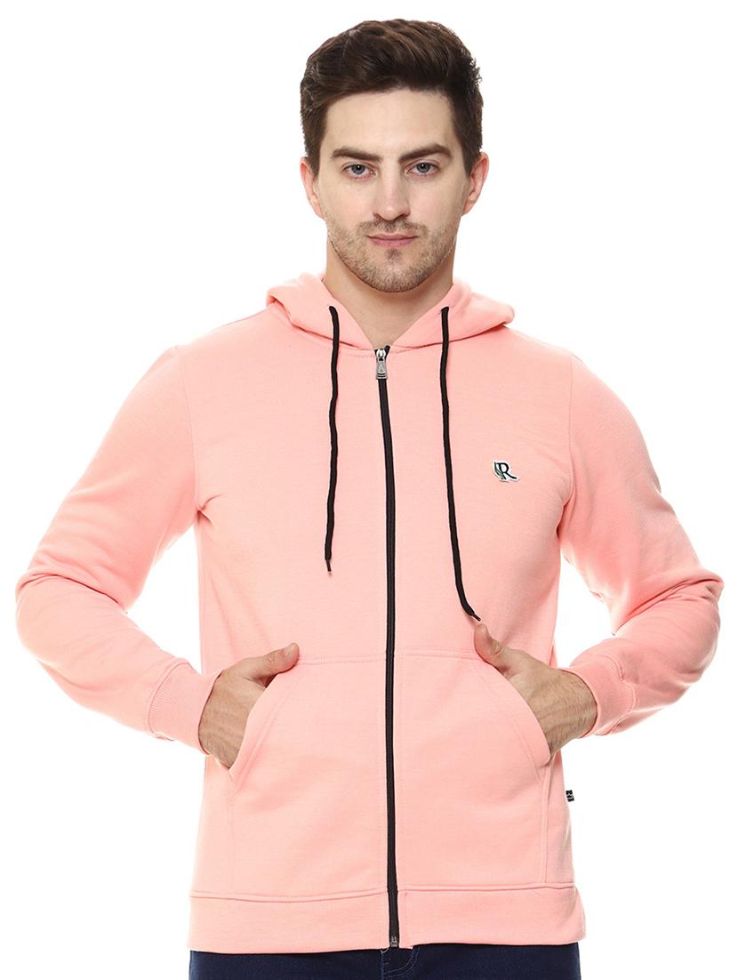 pink fleece plain sweatshirt - 21017554 - Zoom Image - 0