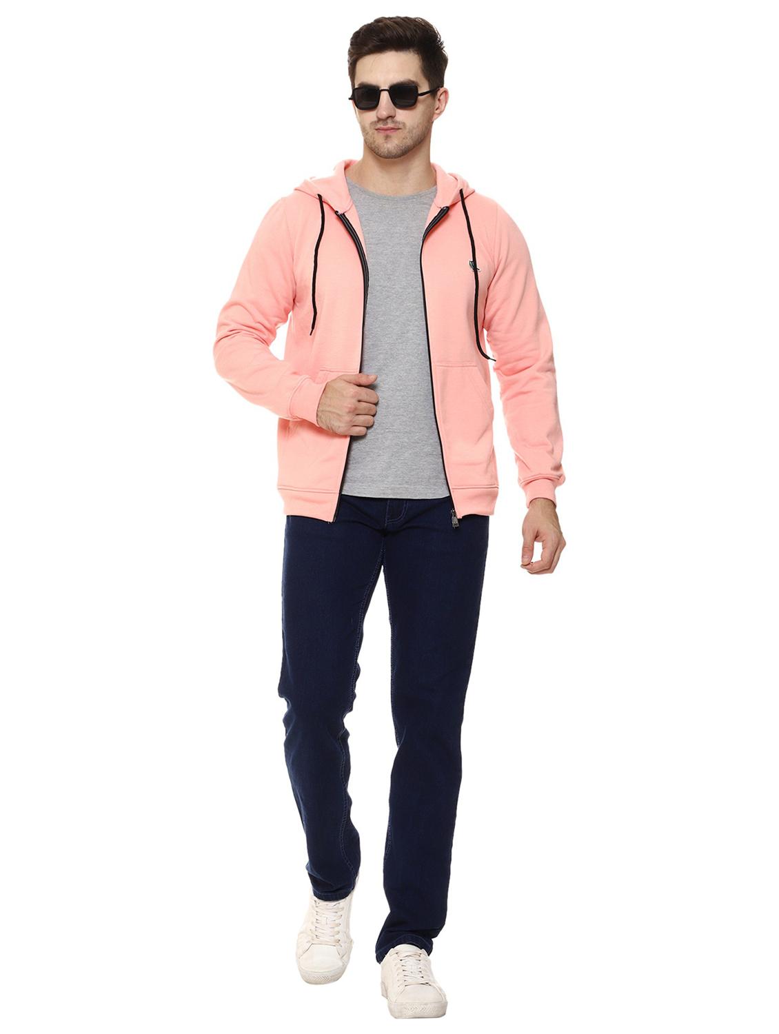 pink fleece plain sweatshirt - 21017554 - Standard Image - 3