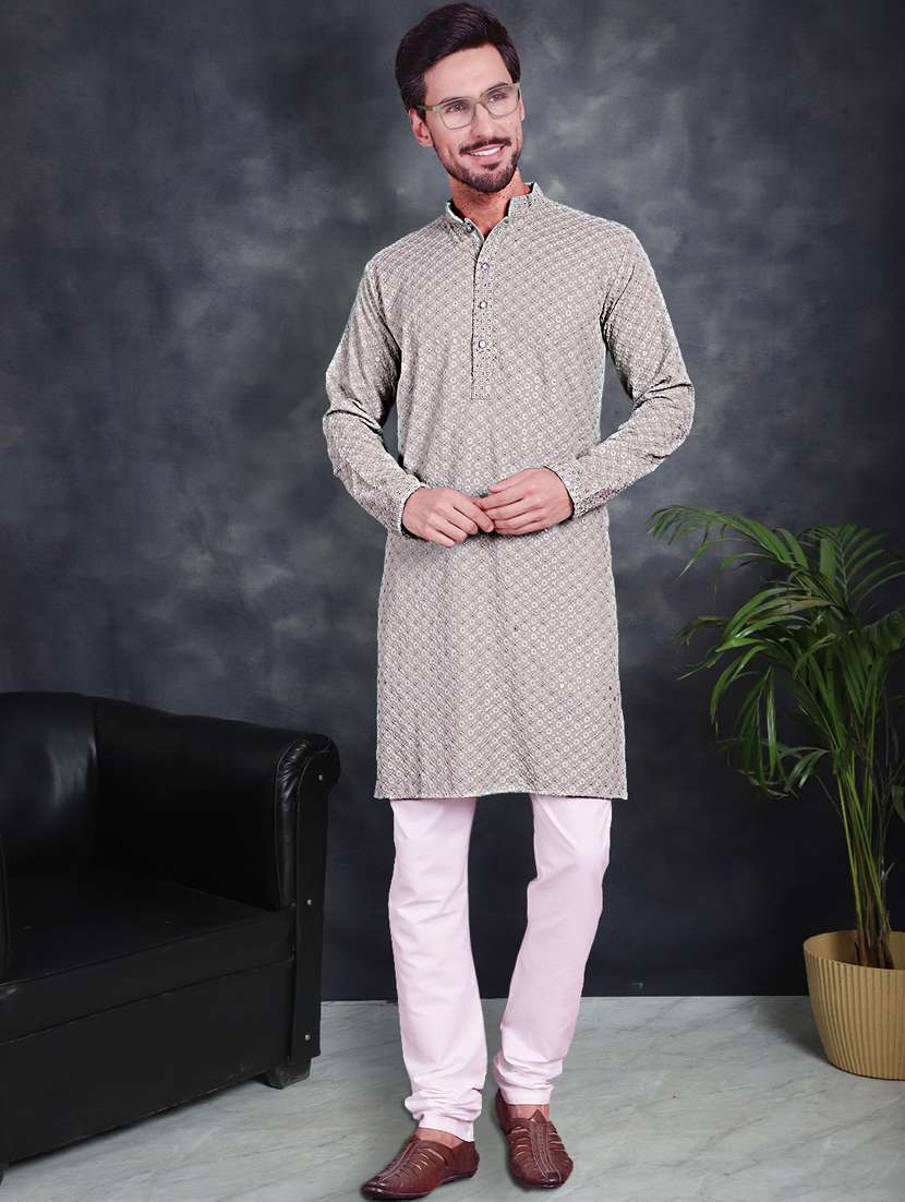 pista cotton kurta churidar ethnic wear set
