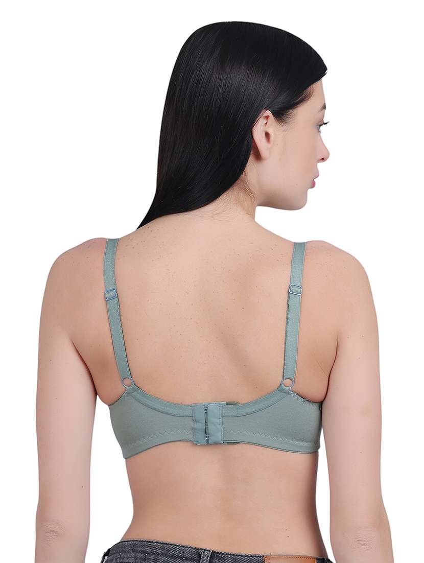women green solid regular bra - 21018668 - Standard Image - 3