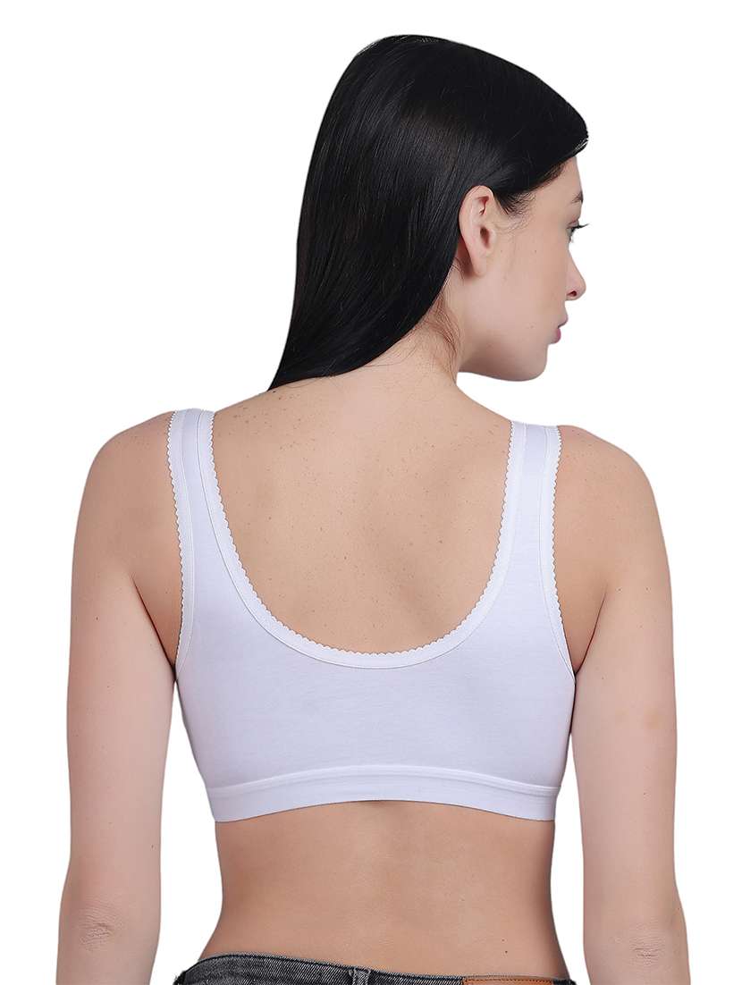women white solid regular bra - 21018682 - Standard Image - 3