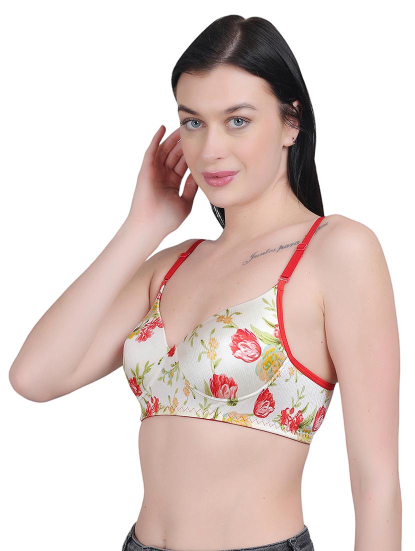 cream nylon regular bra - 21018697 - Standard Image - 3