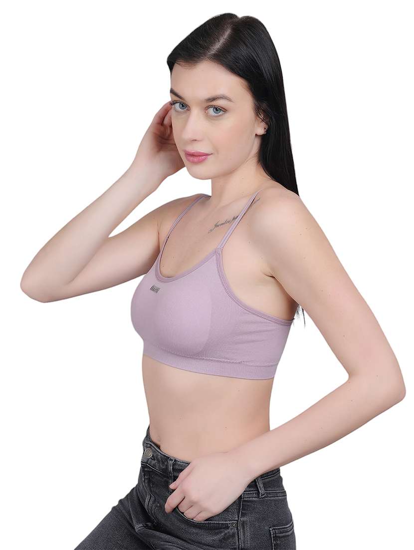 purple nylon stickon bra - 21018710 -  Standard Image - 3