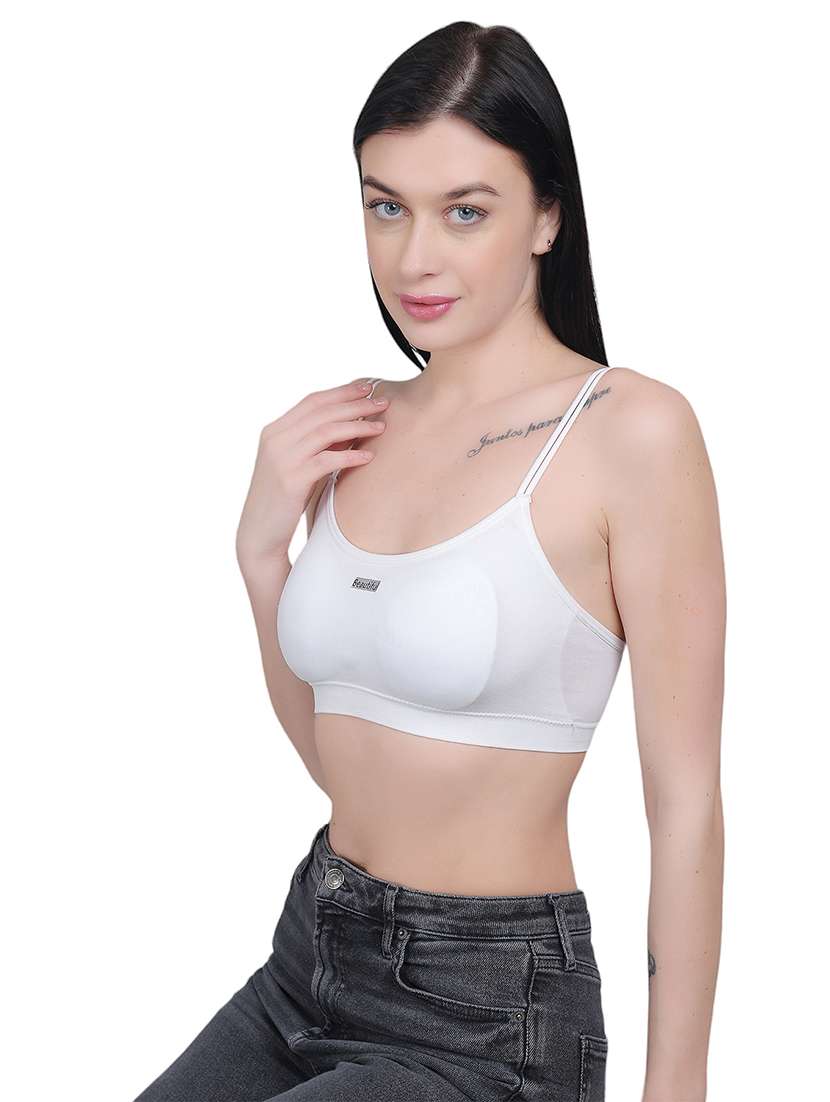 white nylon stickon bra - 21018717 -  Standard Image - 3